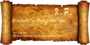 Kuchár Polixéna névjegykártya